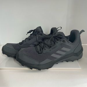 Adidas grey hiking shoes.